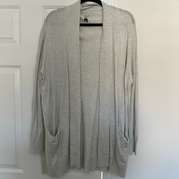 DYNAMITE Beige Open-Front Long Cardigan - Picture 1 of 1